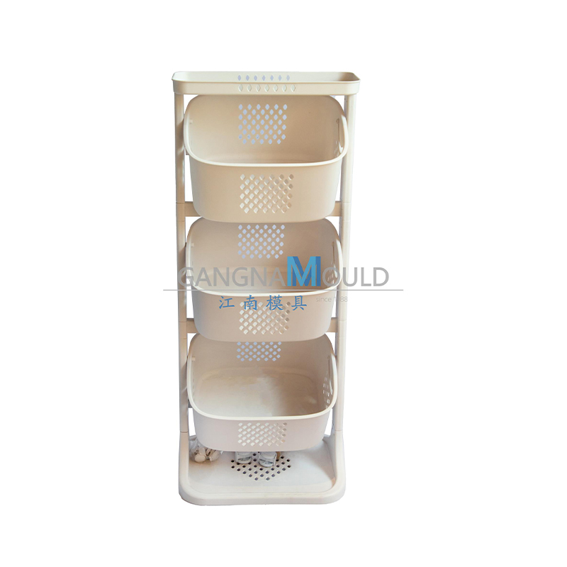 JN-366 Bathroom plastic storage rack laundry basket mold