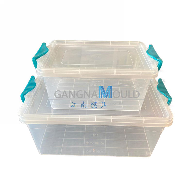 JN-447 Transparent plastic storage box injection mold