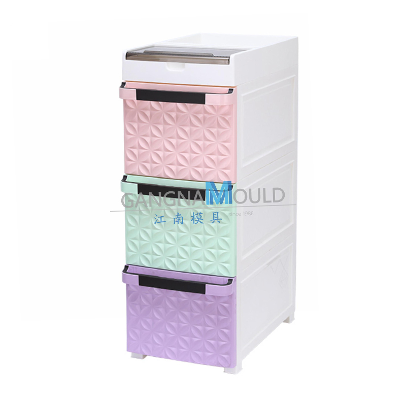 JN-006 Injection molded storage cabinet drawer mold