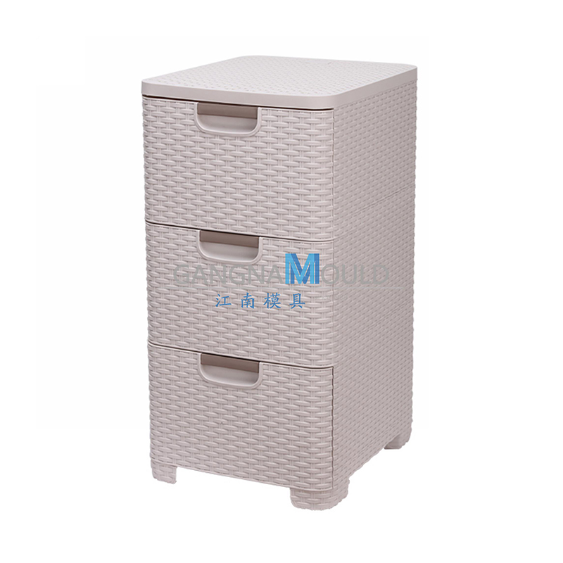 JN-007 Injection molded storage cabinet drawer mold