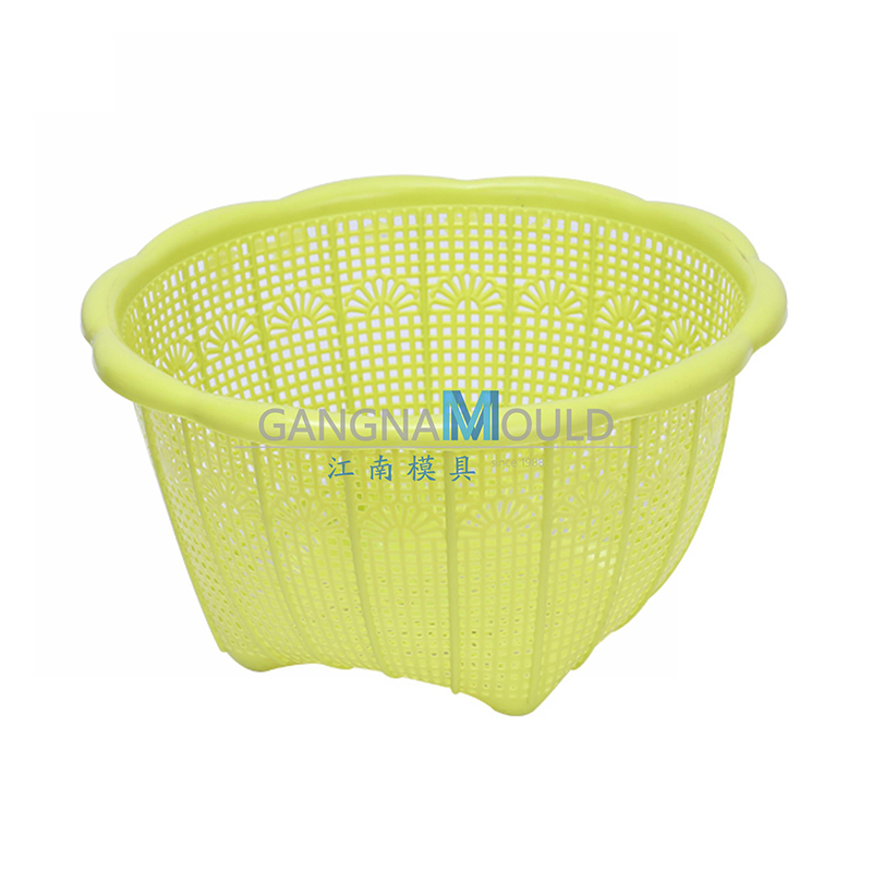 JN-426 Plastic hollow kitchen vegetable wash basket injection mold