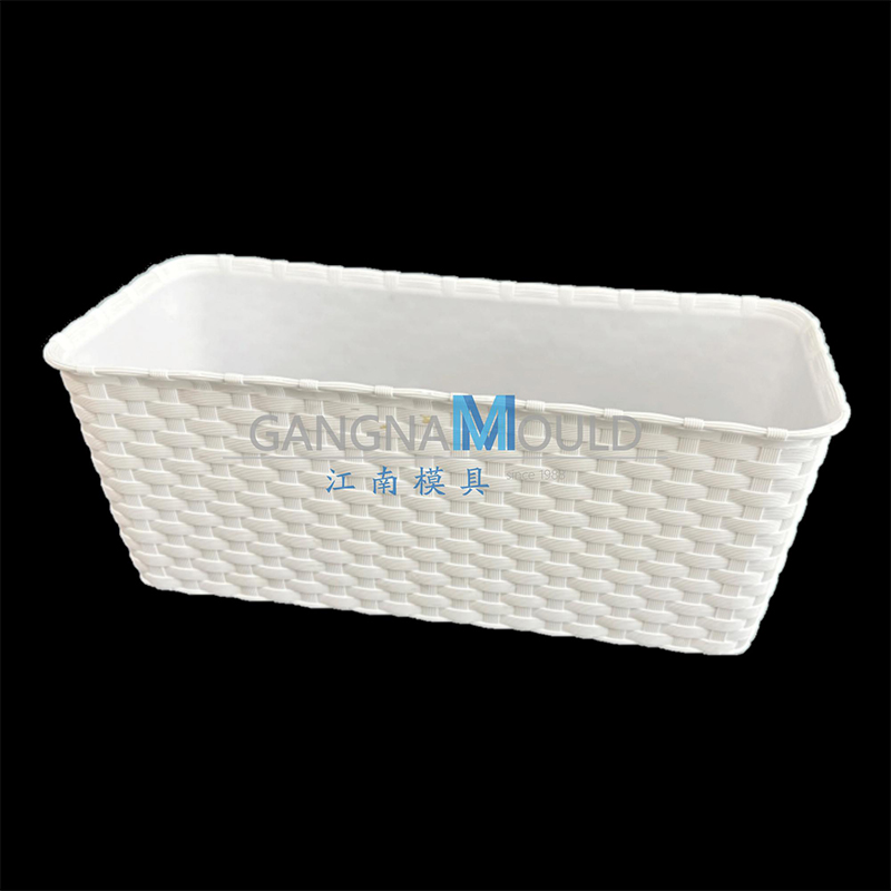 JN-090 White rattan flower pot mold
