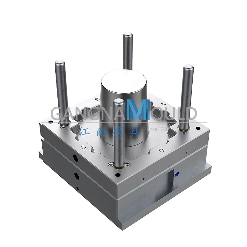 JN-252 Plastic round trash can injection mold