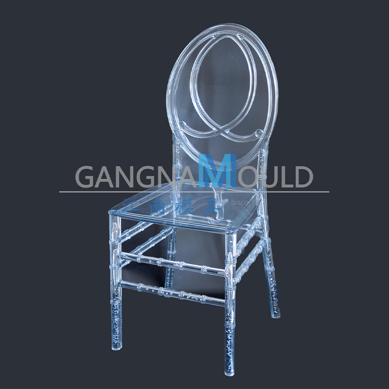JN-121 Plastic injection molding wedding transparent PC crystal chair mold