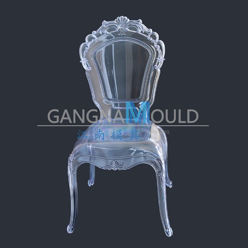 JN-115 Plastic injection molding wedding transparent PC crystal chair mold