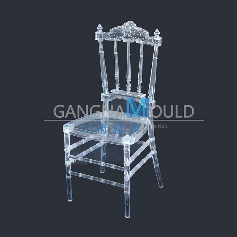 JN-113 Plastic injection molding wedding transparent PC crystal chair mold