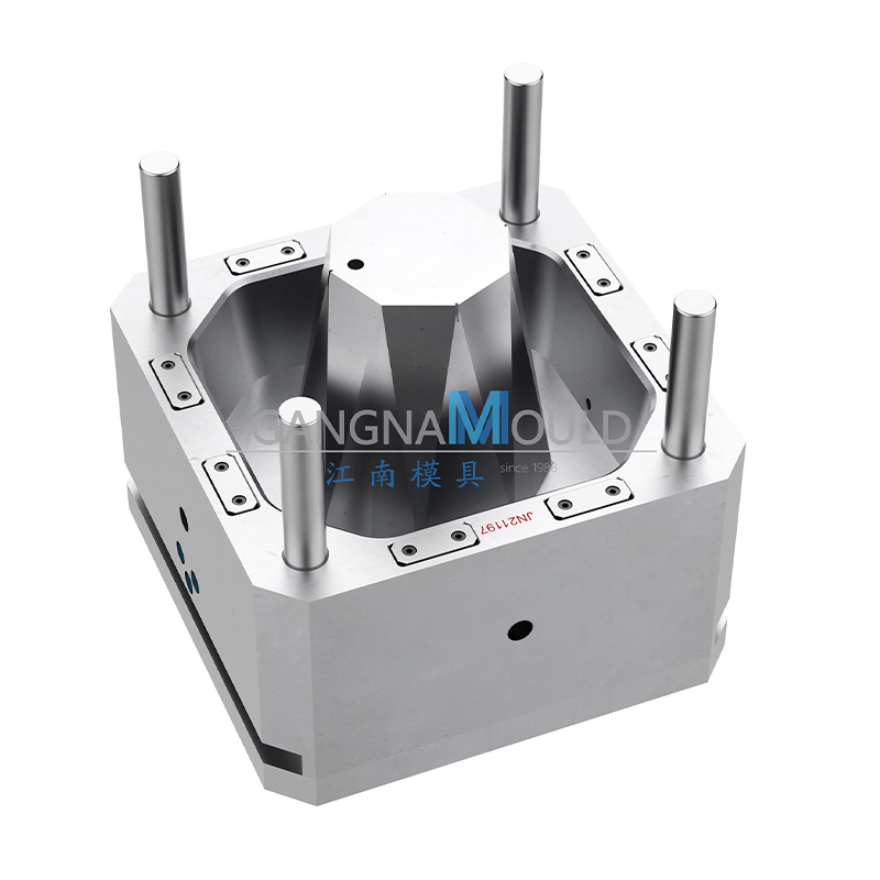 JN-258 Creative Diamond-shaped Plastic Trash Can Injection Mold