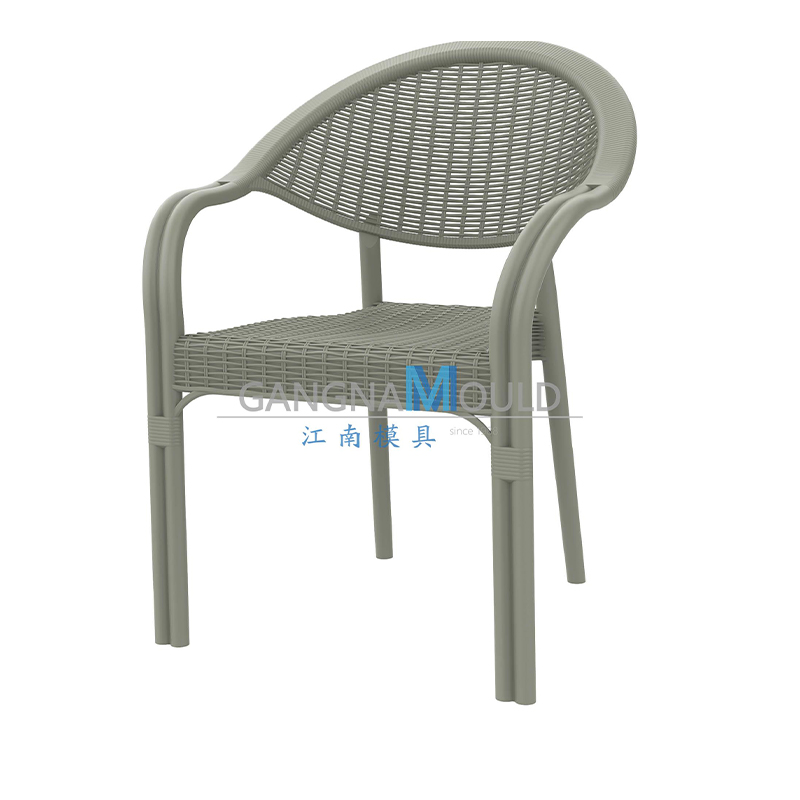 JN-147 Garden Plastic Wicker Chair Injection Mold