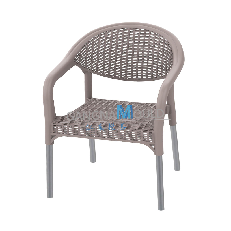 JN-148 Garden Plastic Wicker Chair Injection Mold
