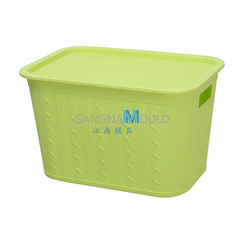 JN-336 Household PP plastic storage basket mold with cover