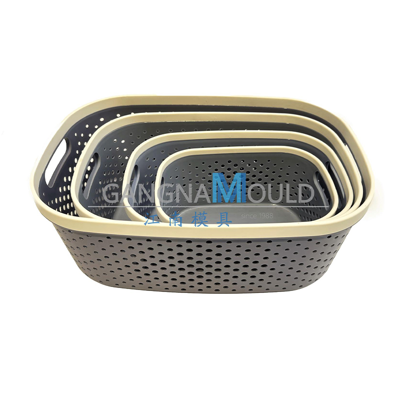 JN-329 Imitation rattan knitting household storage basket mold