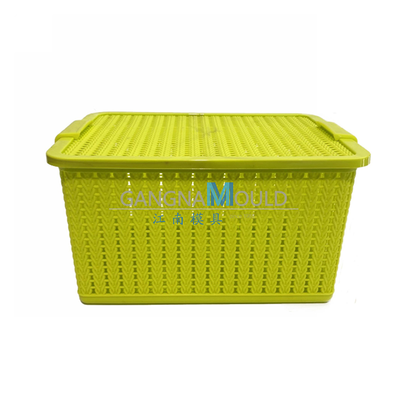 JN-337 Household PP plastic storage basket mold with cover