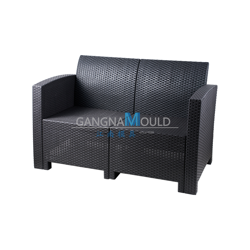 JN-618 Imitation rattan garden sofa injection mold