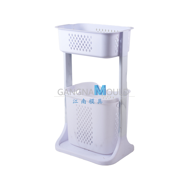 JN-539 Bathroom plastic storage rack laundry basket mold