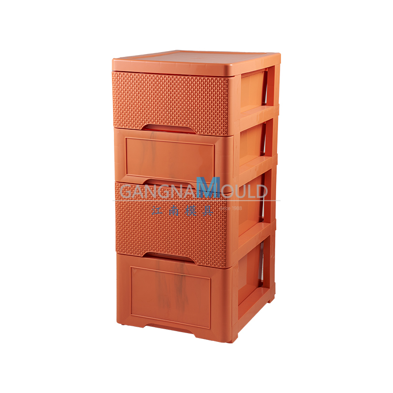 JN-493 Injection molded storage cabinet drawer mold
